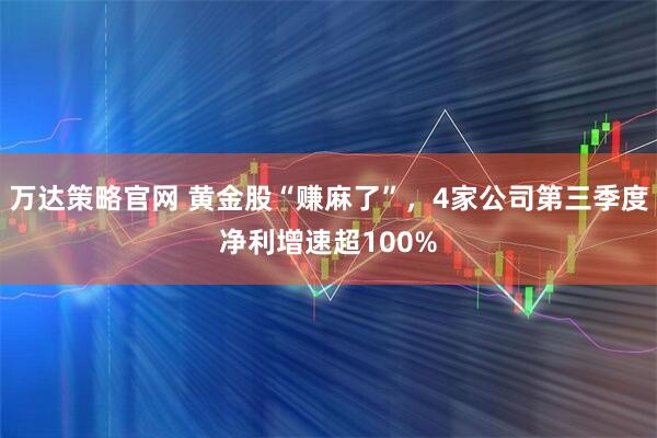 万达策略官网 黄金股“赚麻了”，4家公司第三季度净利增速超100%